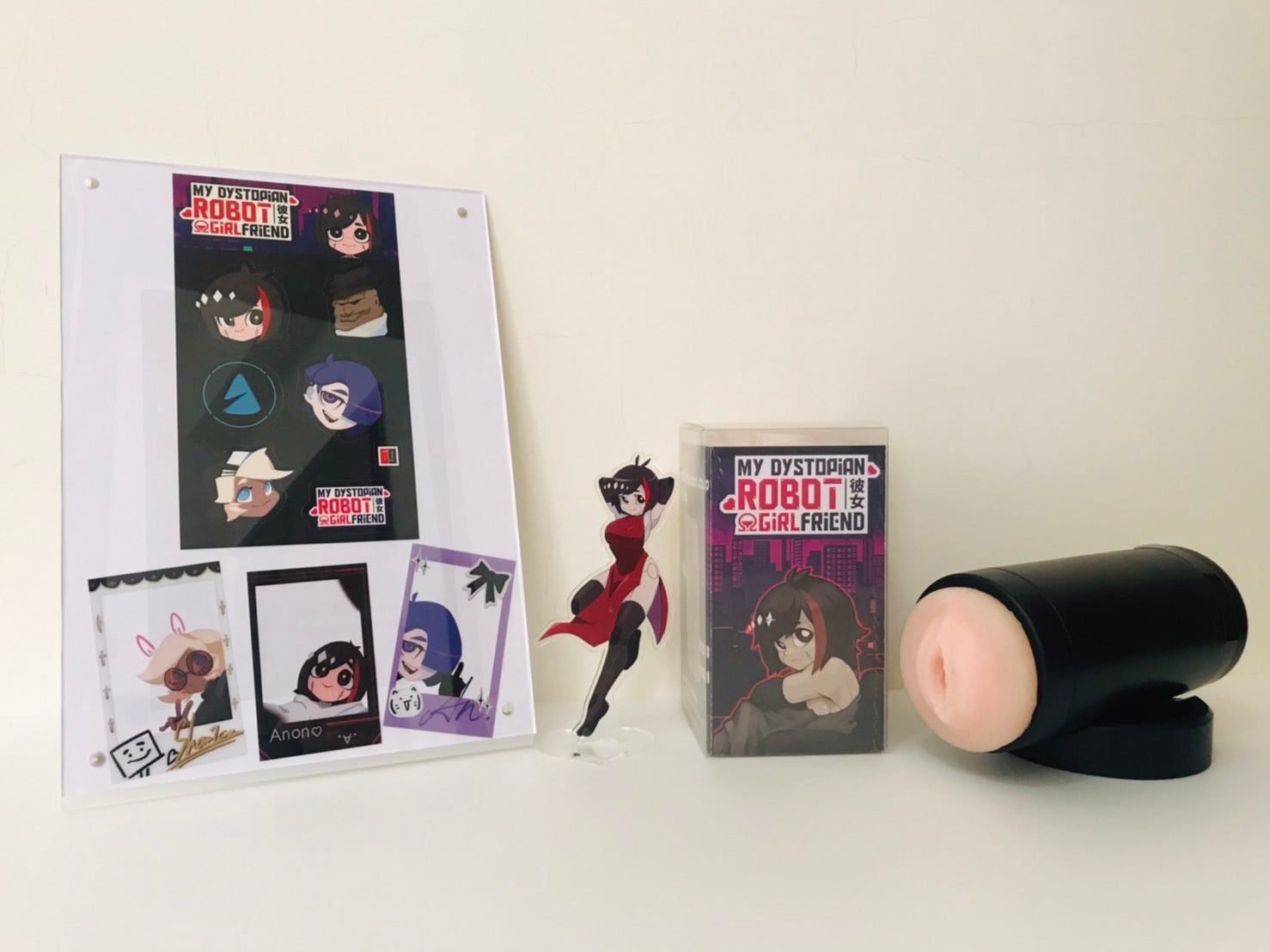 My Dystopian Robot Girlfriend" Merch + A-GUI Masturbation Cup My Dystopian Robot Girlfriend" Merch + A-GUI Masturbation Cup
