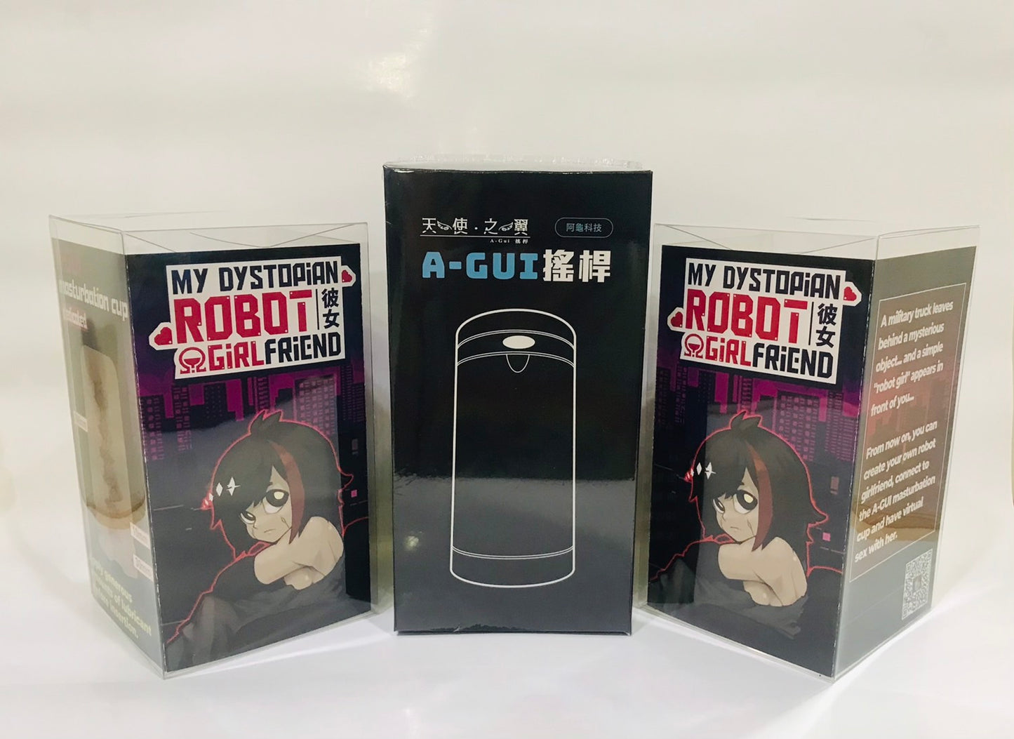 "My Dystopian Robot Girlfriend" A-GUI Masturbation Cup + 2 Sleeves